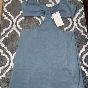 Blue Sleeveless Top